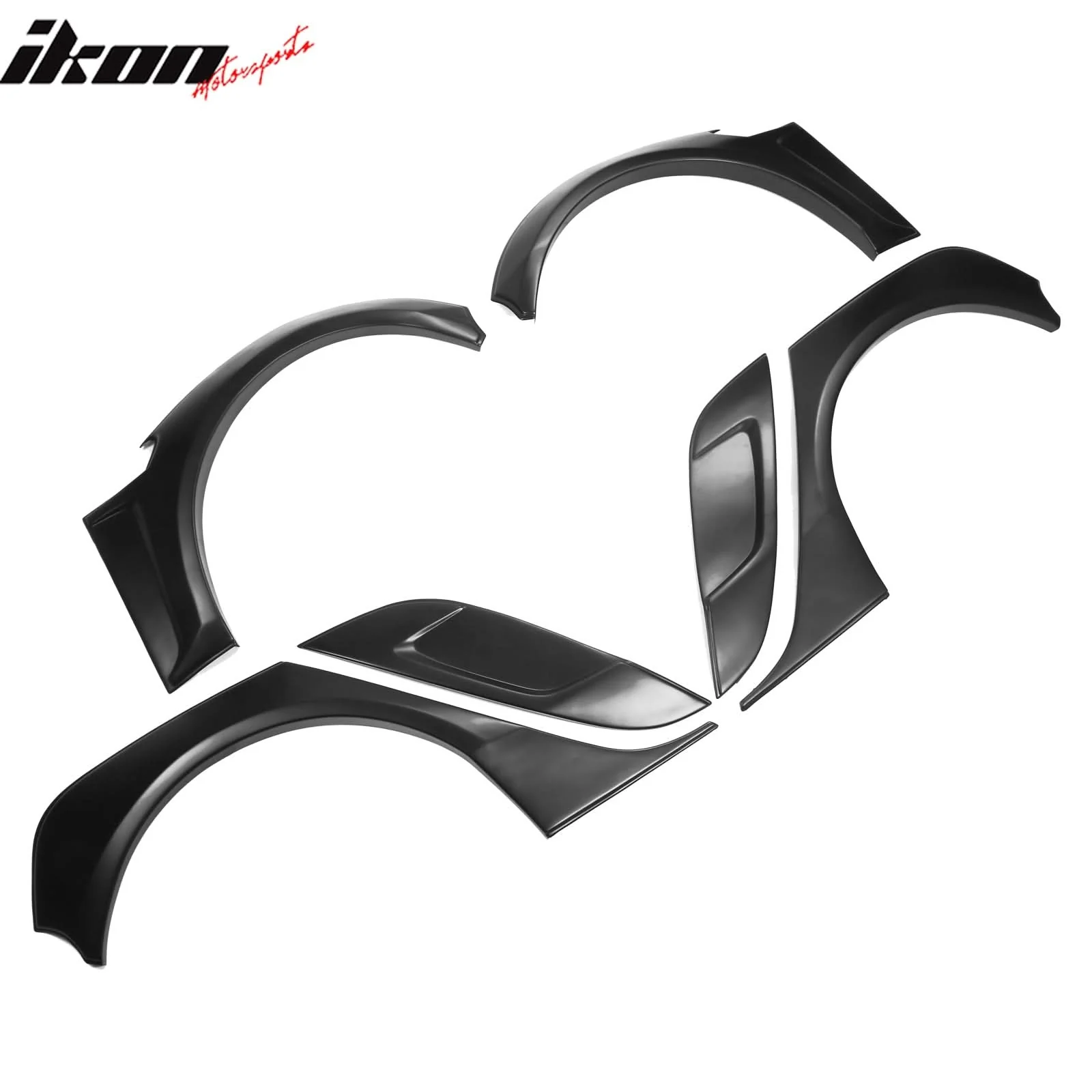 2017-2024 Tesla Model 3 IKON Fender Flares Sanded Wheel Cover ABS 6PCS - Image 6