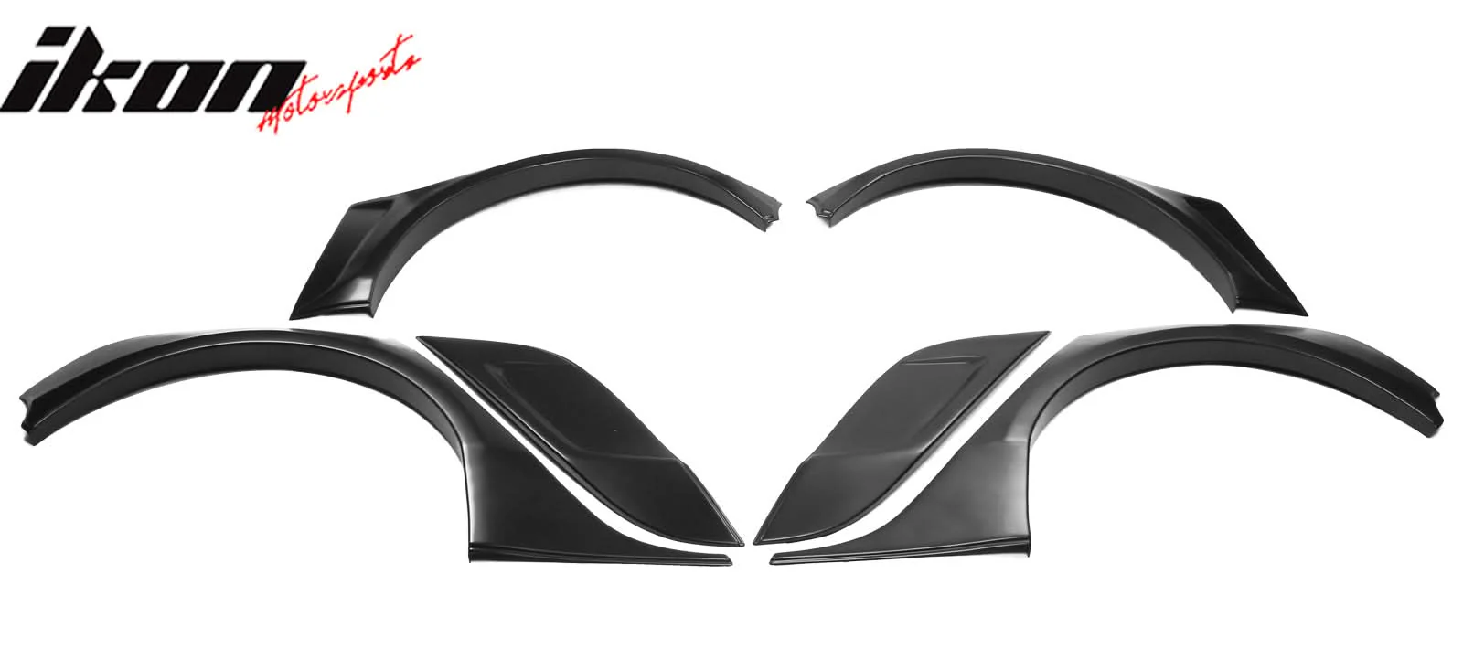 2017-2024 Tesla Model 3 IKON Fender Flares Sanded Wheel Cover ABS 6PCS - Image 8