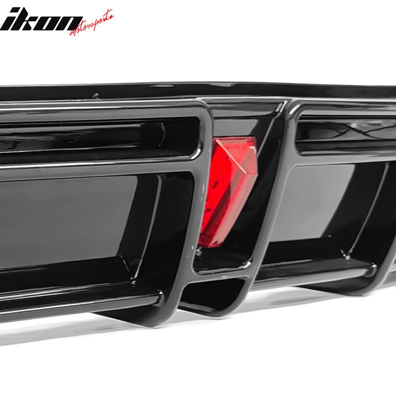 2017-2024 Tesla Model 3 IKON Style Rear Diffuser W/ LED PP - Image 13