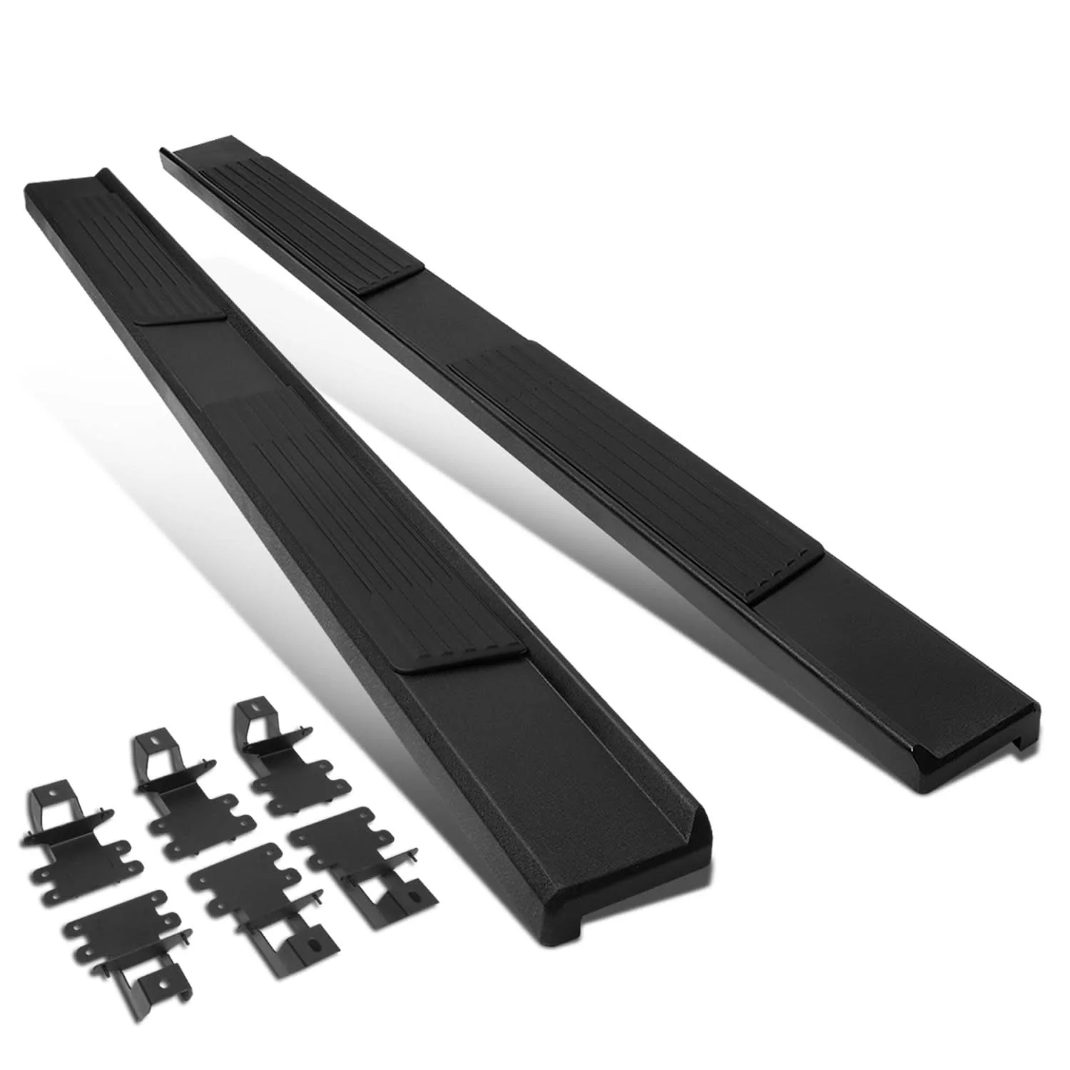 2018-2019 Jeep Wrangler 4-Door 6.25" Nerf Bar Step Bar - Black - Image 2