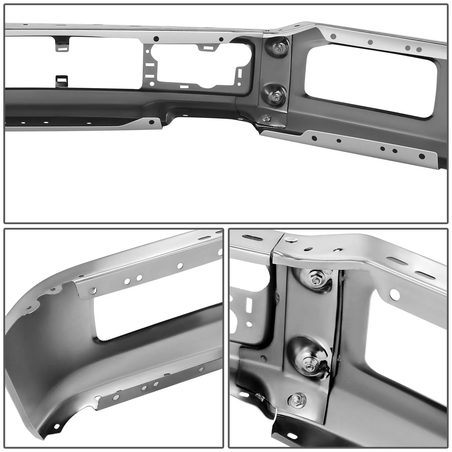 2018-2020 Ford F-150 Front Bumper Cover w/ Fog Lamps - Stamped Steel - Image 3