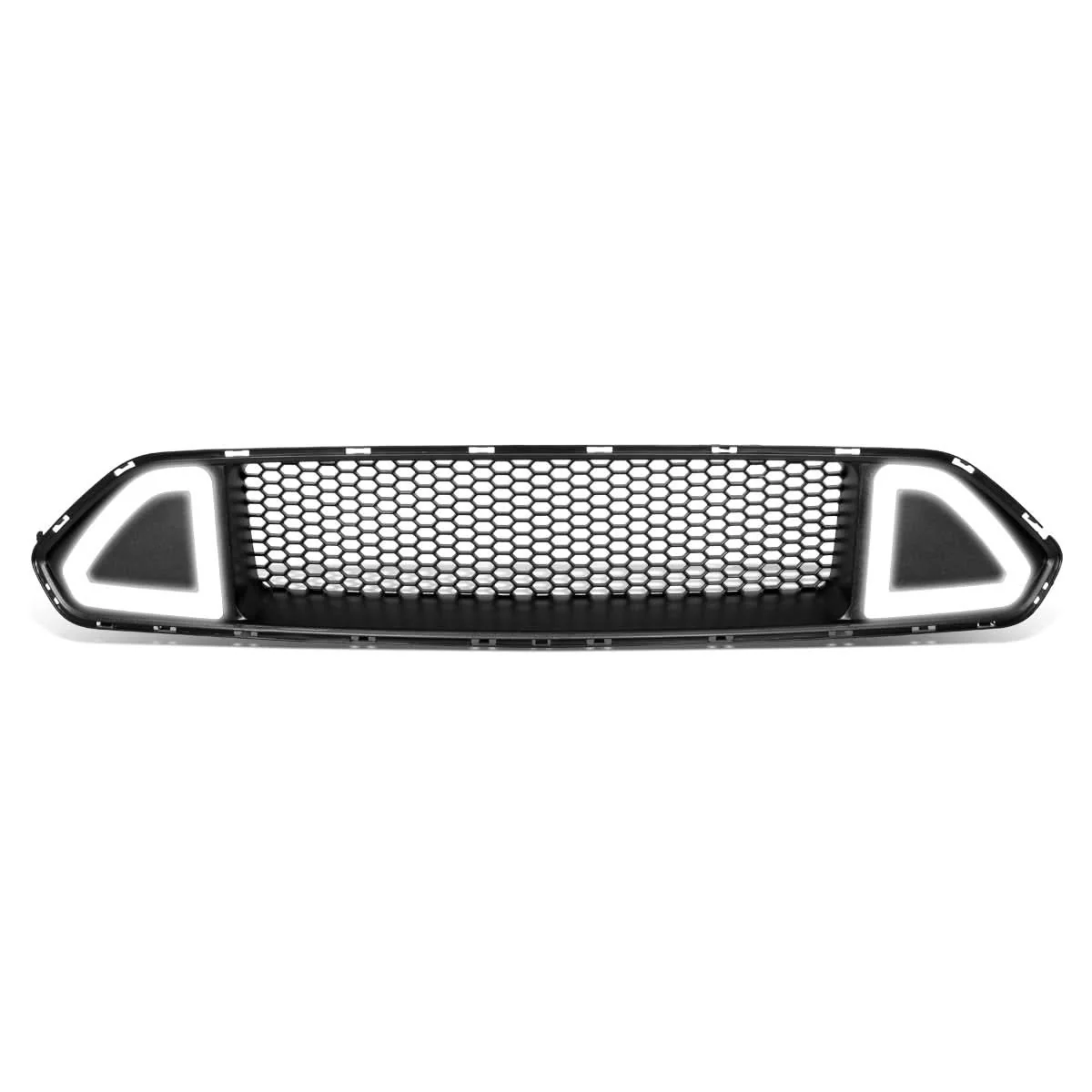 2018-2020 Ford Mustang Honeycomb Front Upper Grille with LED DRL - Image 2