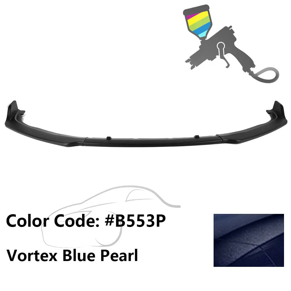 2018-2020 Honda Accord OE Style Front Bumper Lip 3PC PP - Image 3