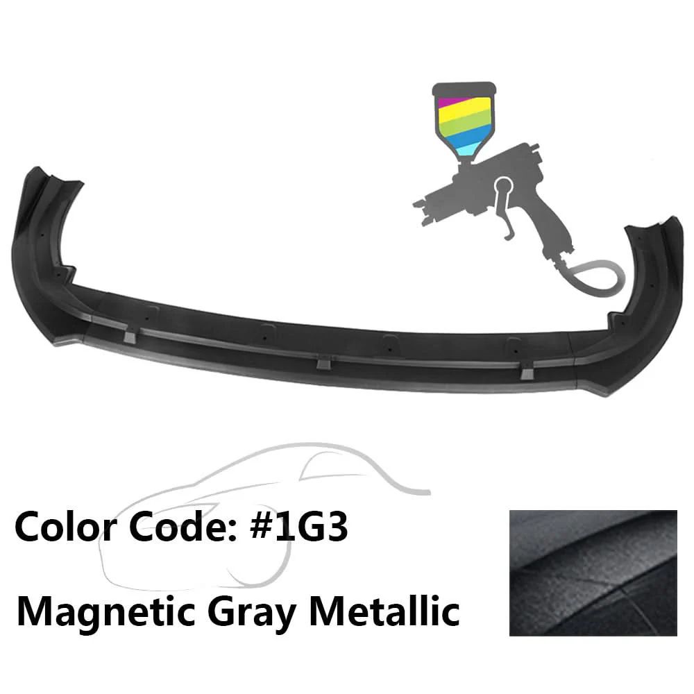 2018-2020 Toyota Camry XLE LE V2 Style Painted Front Bumper Lip PP 3PC - Image 10