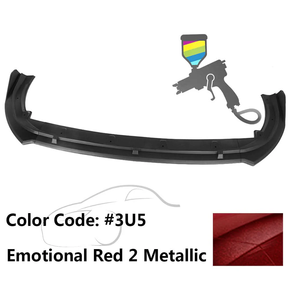 2018-2020 Toyota Camry XLE LE V2 Style Painted Front Bumper Lip PP 3PC - Image 20