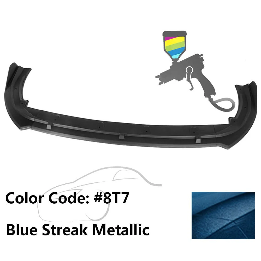 2018-2020 Toyota Camry XLE LE V2 Style Painted Front Bumper Lip PP 3PC - Image 21
