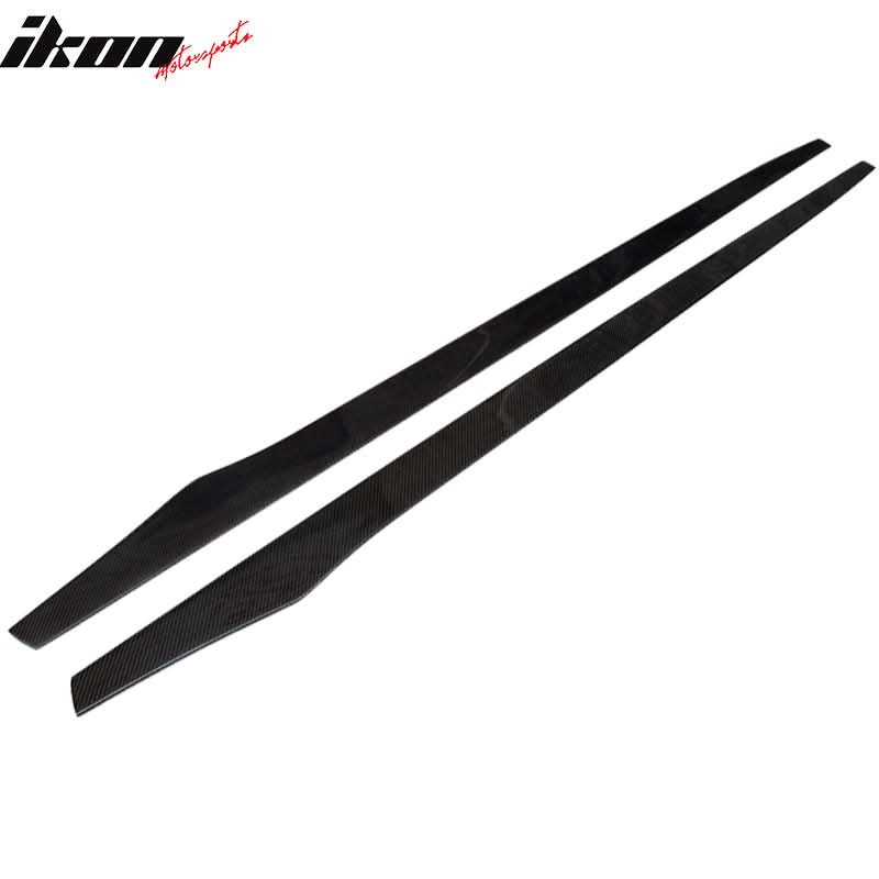 2018-2021 Kia Stinger Flat Bottom Line Lip Carbon Side Skirt Extension - Image 4