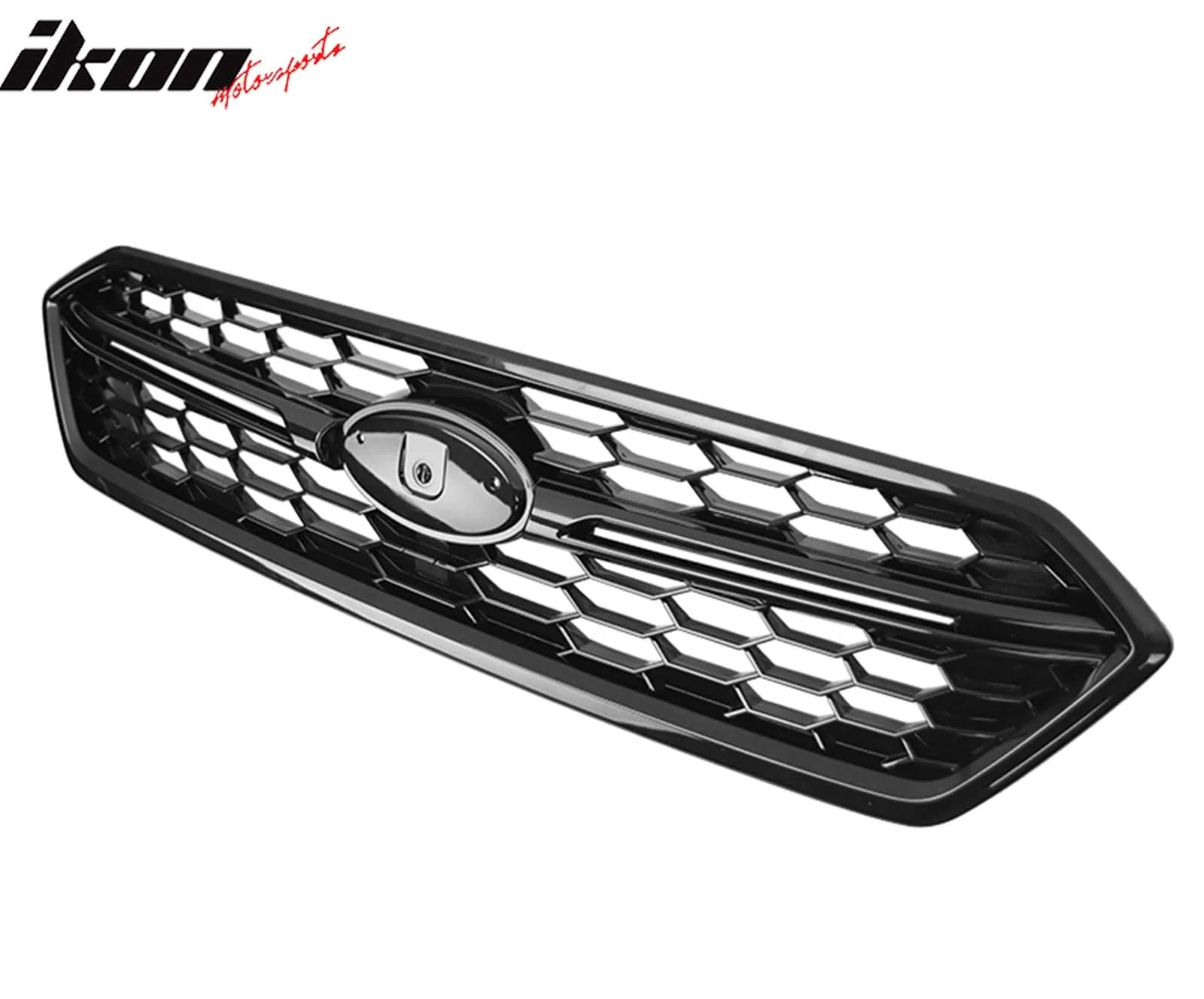 2018-2021 Subaru WRX Gloss Black STI Style Front Bumper Grille ABS - Image 4
