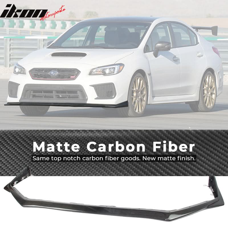 2018-2021 Subaru WRX STI Sedan Front Bumper Lip Carbon Fiber - Image 7