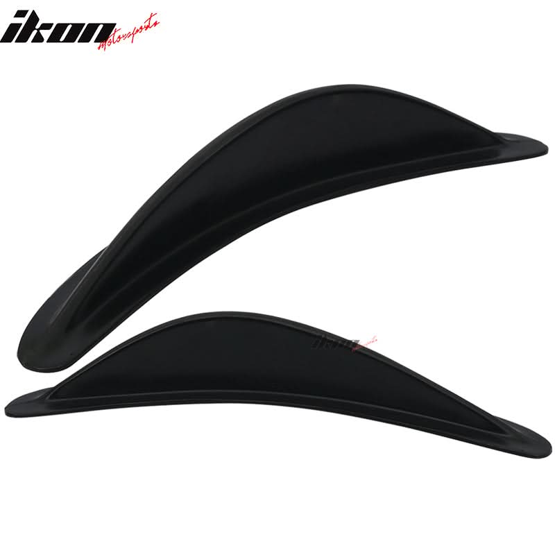 2018-2021 Subaru WRX STI WRC Style 2PC Front Bumper Canards PU - Image 2
