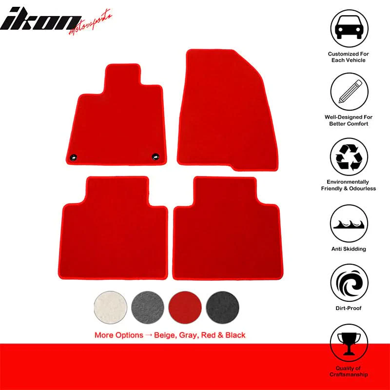 2018-2022 Honda Accord Car Floor Mats Carpet 4PC Nylon - Image 15