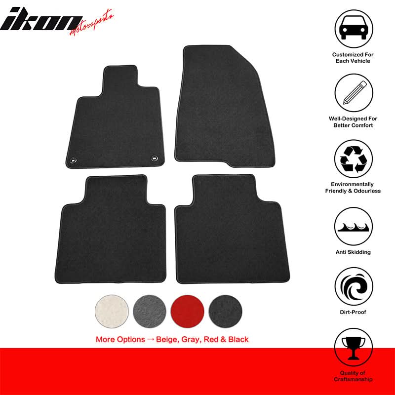 2018-2022 Honda Accord Car Floor Mats Carpet 4PC Nylon - Image 6