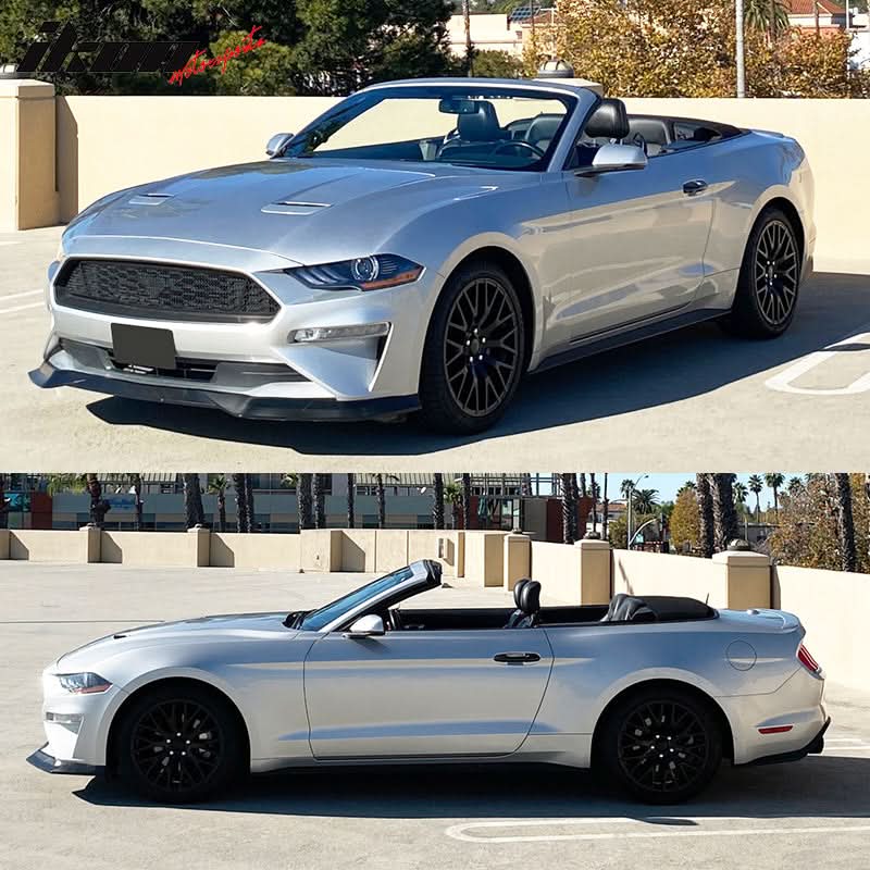 2018-2023 Ford Mustang GT R Spec Style Front Bumper Lip Splitter PP - Image 4
