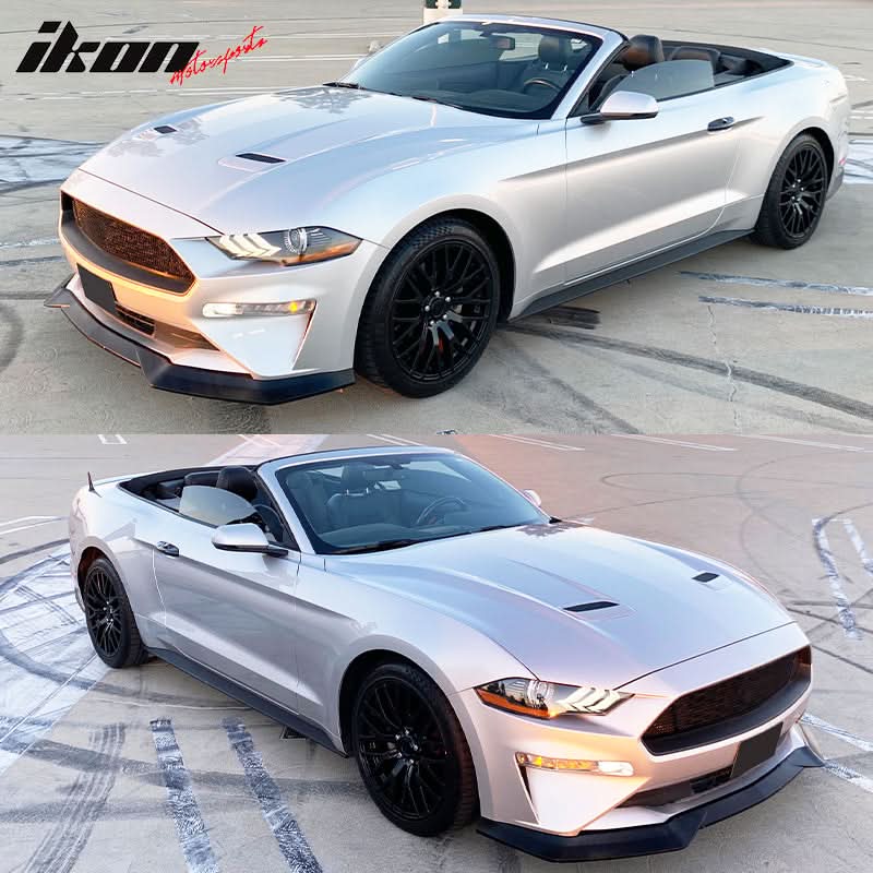 2018-2023 Ford Mustang GT R Spec Style Front Bumper Lip Splitter PP - Image 5