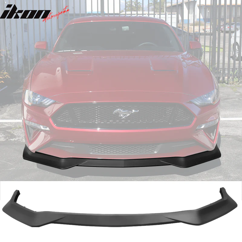 2018-2023 Ford Mustang GT R Spec Style Front Bumper Lip Splitter PP - Image 7