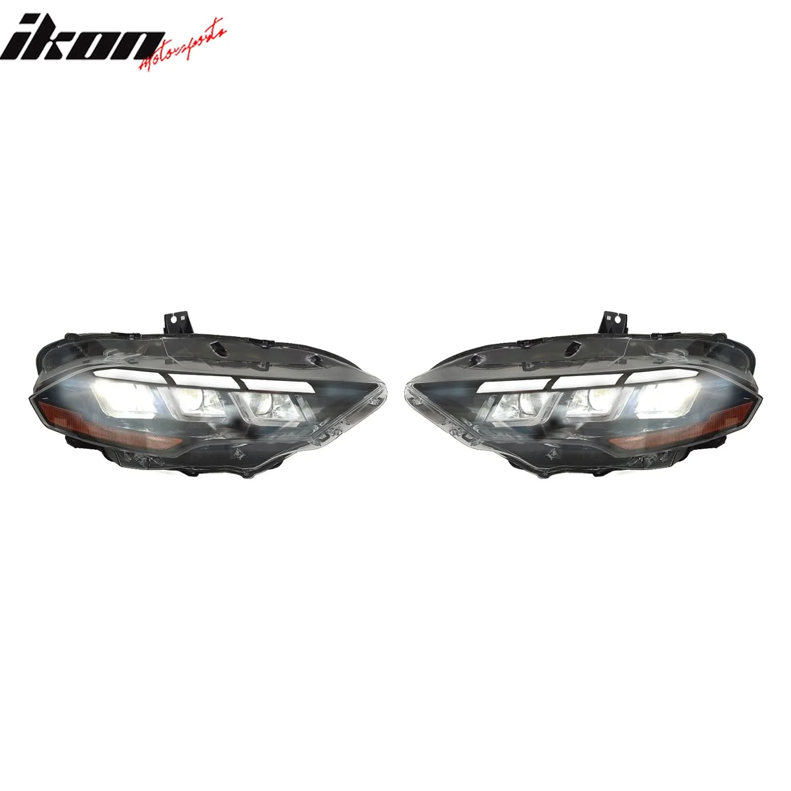 2018-2023 Ford Mustang Mach 1 Front Bumper Cover LED Grille Headlights - Image 9