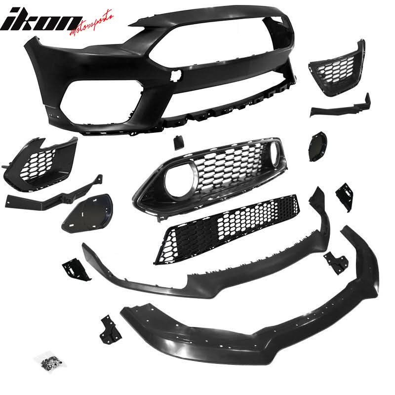 2018-2023 Ford Mustang Mach 1 Style Front Bumper Handling Package Lip - Image 6