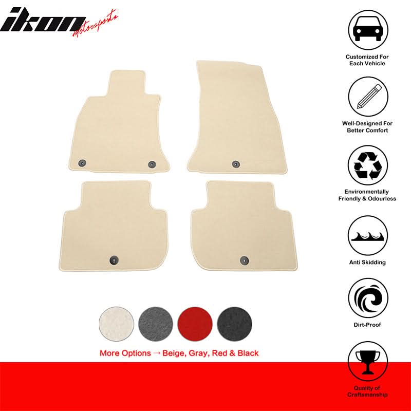 2018-2023 Kia Stinger 4PC Front Rear Car Floor Mats Carpet Nylon - Image 12