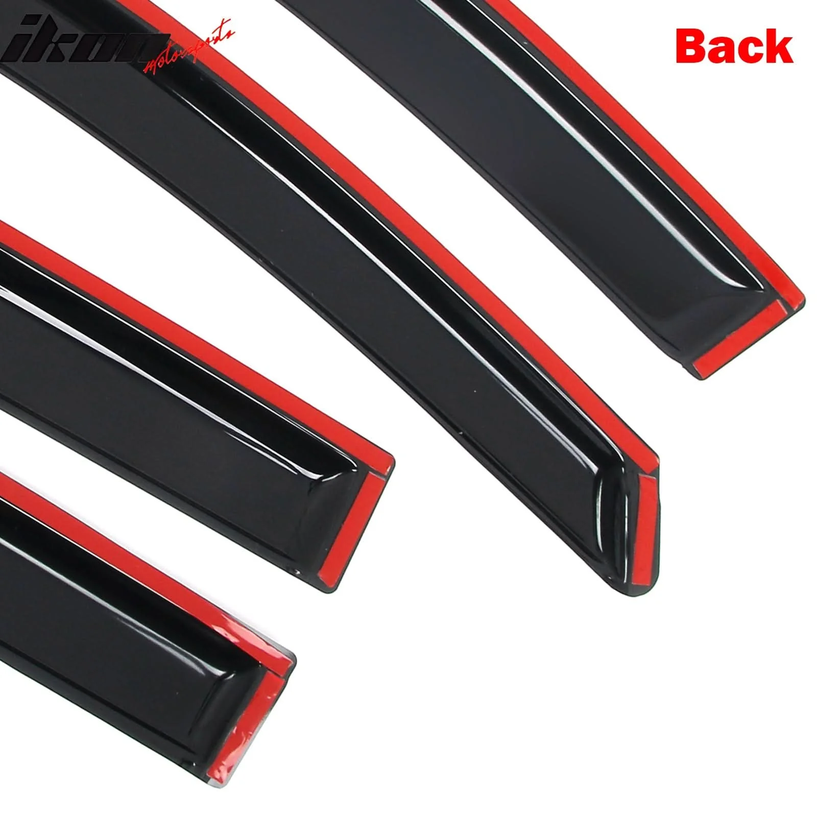2018-2024 GMC Terrain 4PCS Tape on Window Visors Vent Rain Sun Guards - Image 7