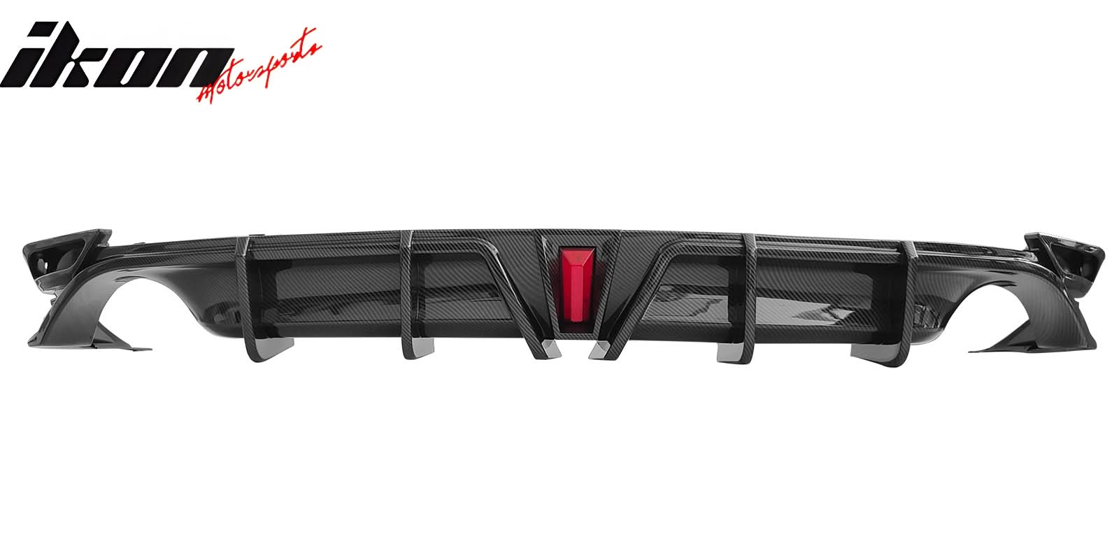 2018-2024 Toyota Camry LE XLE Carbon Fiber Print Rear Diffuser Lip PP - Image 3