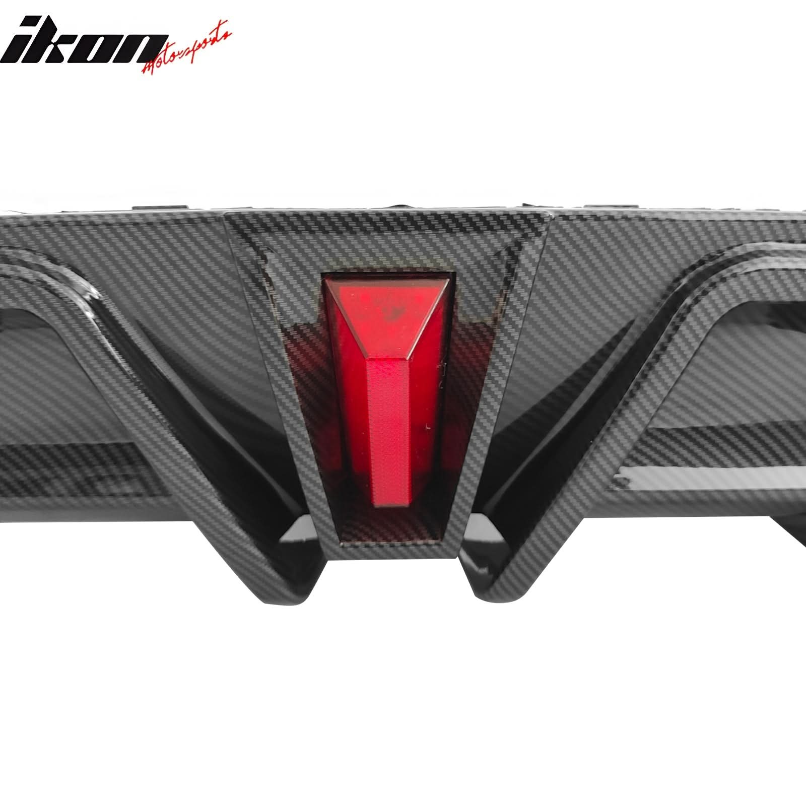 2018-2024 Toyota Camry LE XLE Carbon Fiber Print Rear Diffuser Lip PP - Image 8
