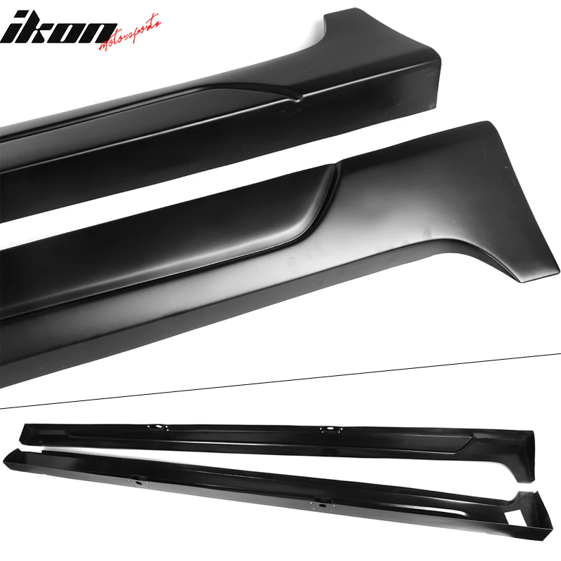 2018-2024 Toyota Camry Matte Black Side Skirt & CF Print Rocker Panel - Image 11