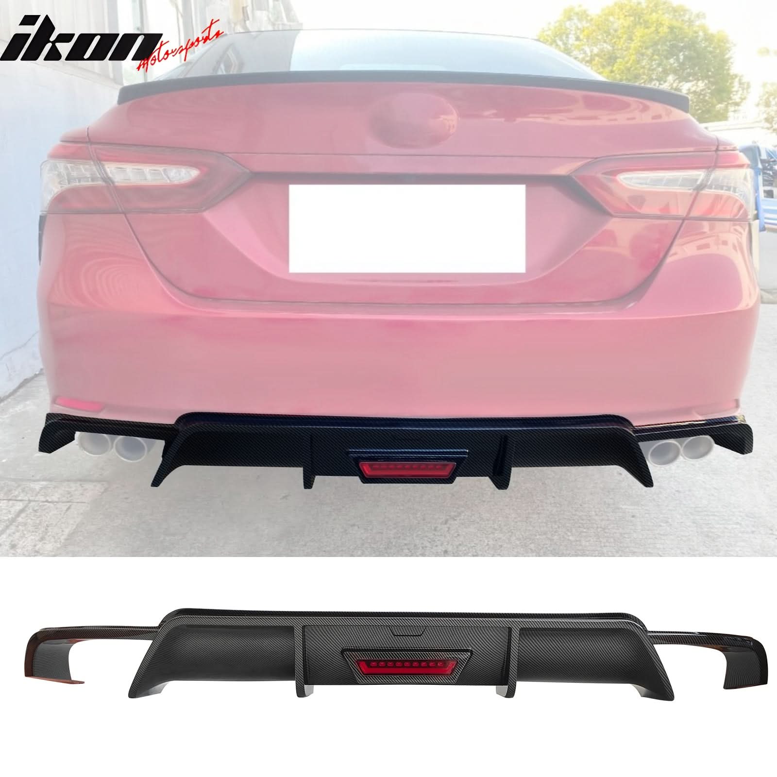 2018-2024 Toyota Camry SE XSE Rear Diffuser Lip PP - Image 13