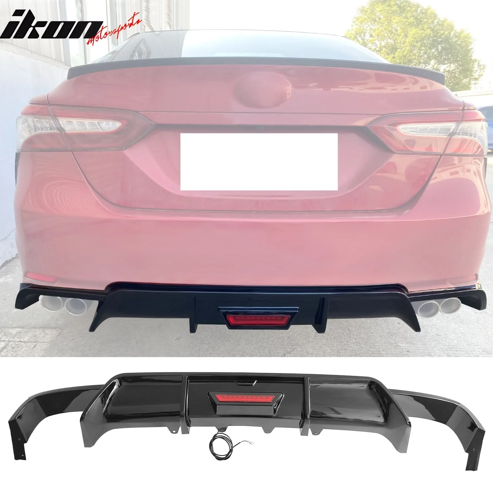 2018-2024 Toyota Camry SE XSE Rear Diffuser Lip PP - Image 18