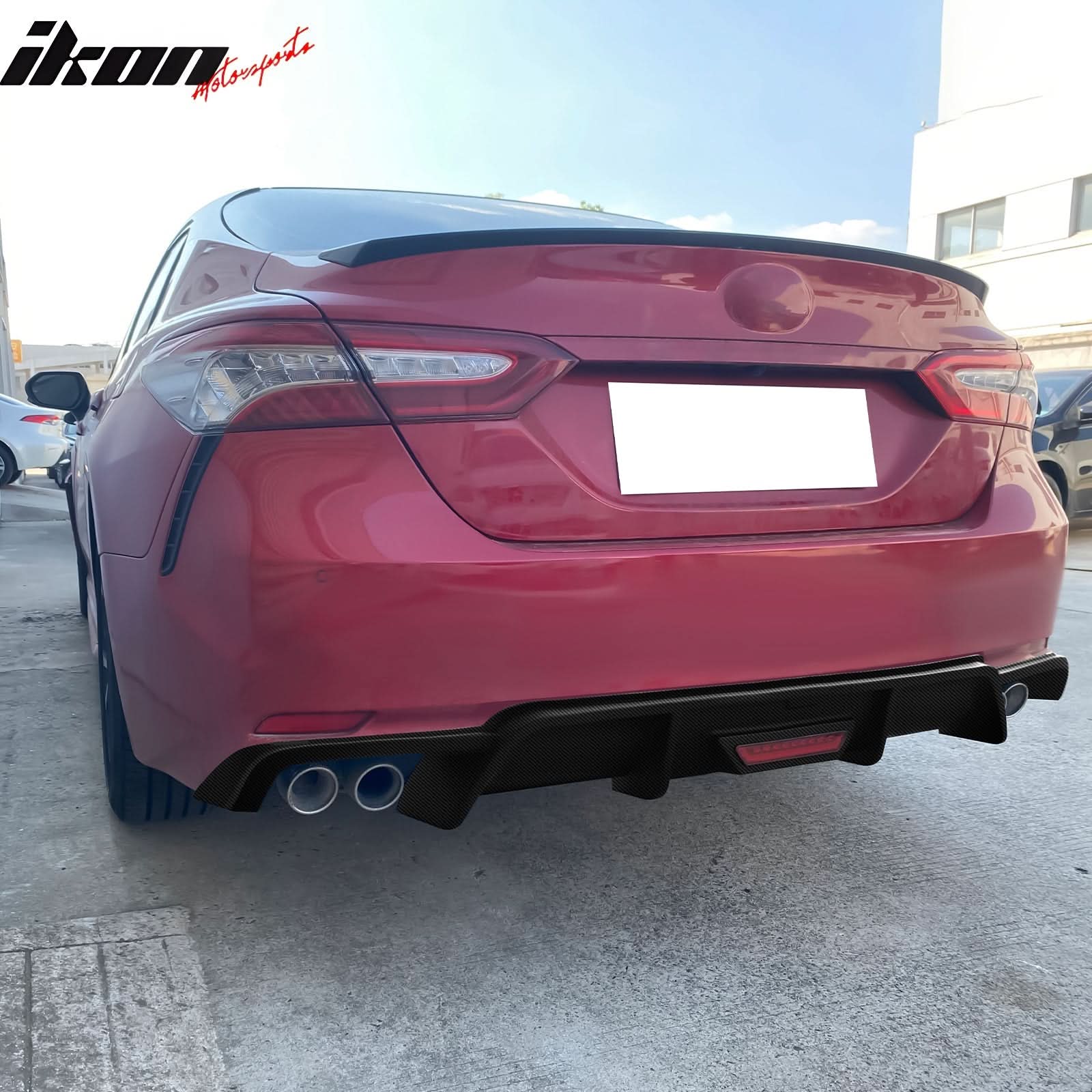 2018-2024 Toyota Camry SE XSE Rear Diffuser Lip PP - Image 2