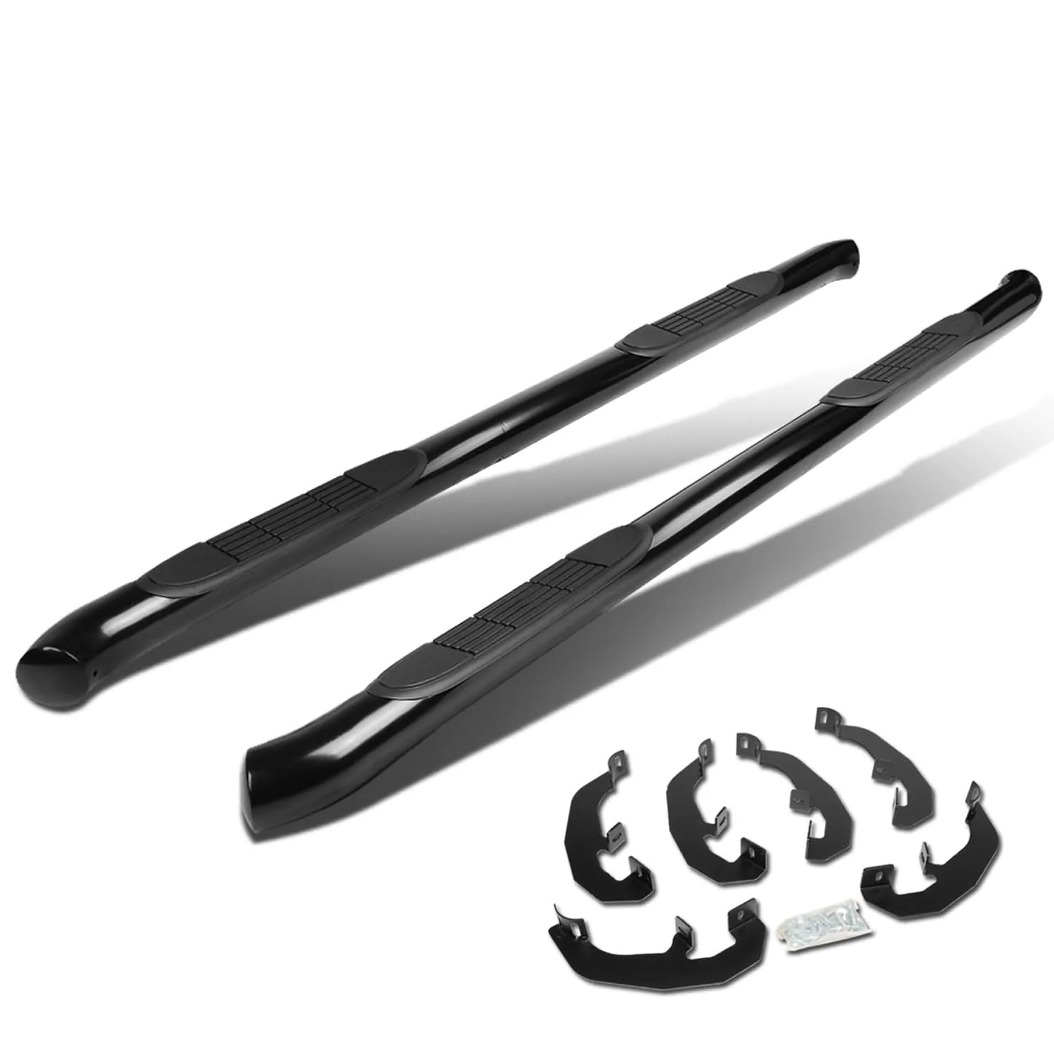 2019-2020 Chevrolet Silverado GMC Sierra 3" Nerf Bars - Black - Image 3
