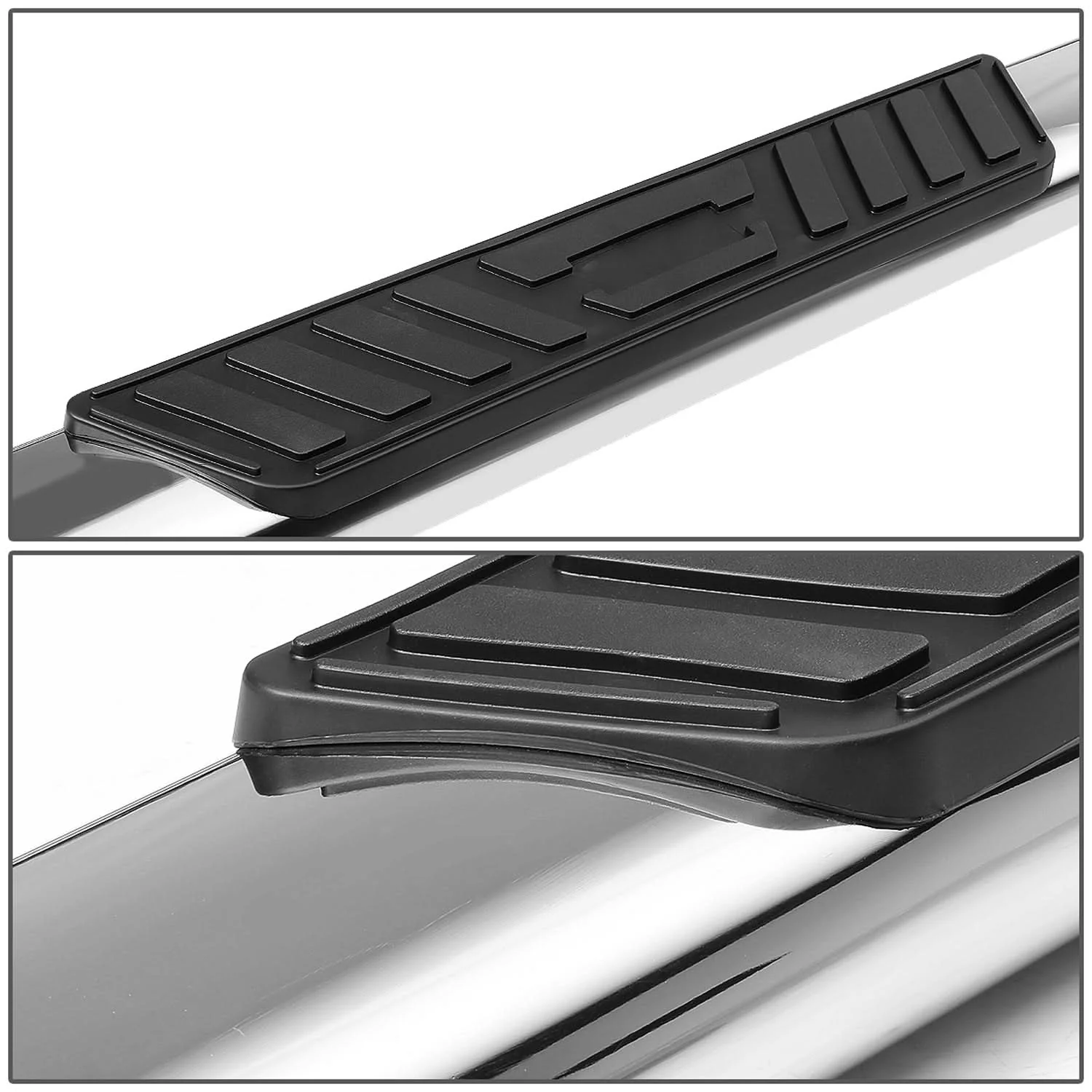 2019-2020 Dodge Ram 1500 Crew Cab 5" Oval Nerf Bars Silver - Image 4