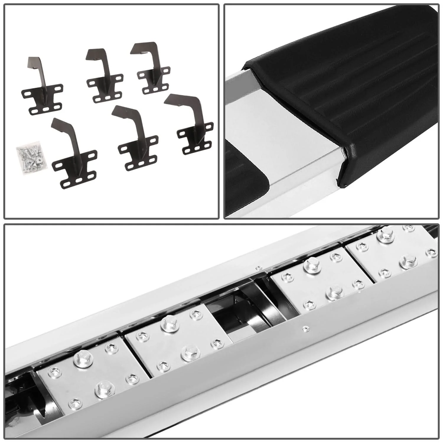 2019-2020 Dodge Ram 1500 Extended Cab 5.25" Nerf Bars Chrome/Black - Image 5