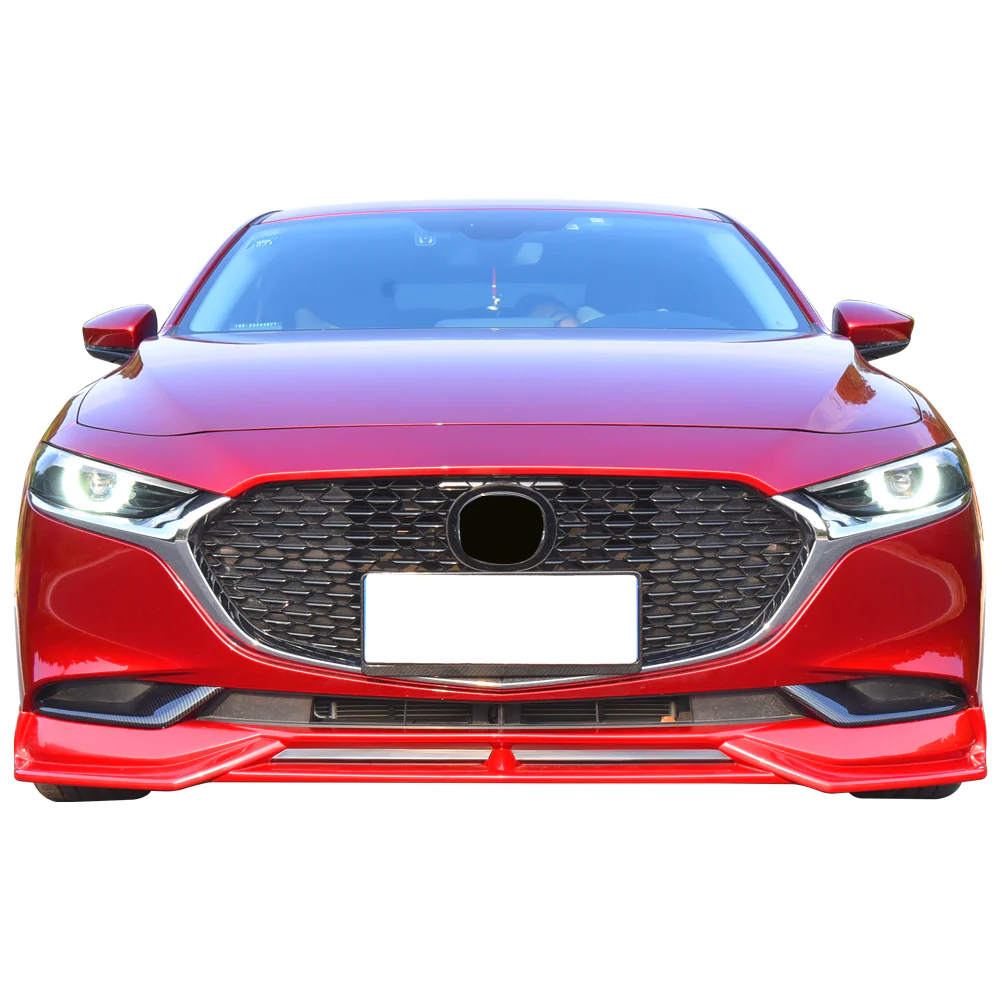 2019-2020 Mazda 3 4DR Front Bumper Lip Spoiler PP Sedan - Image 2