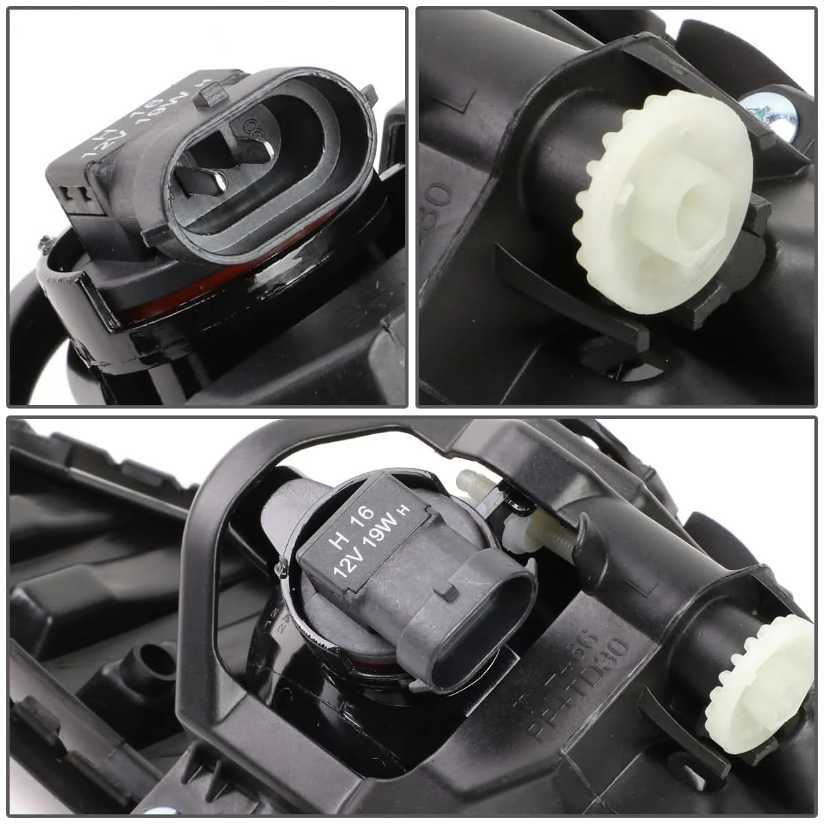 2019-2020 Toyota RAV4 Fog Lights with Switch Black Bezel Chrome - Image 6