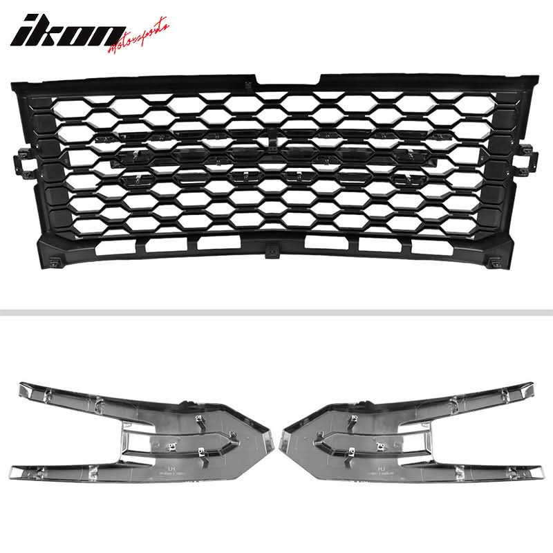 2019-2021 Silverado 1500 LT/LTZ/RST/High Country Black Car Grille - Image 10