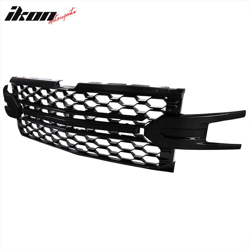 2019-2021 Silverado 1500 LT/LTZ/RST/High Country Black Car Grille - Image 13