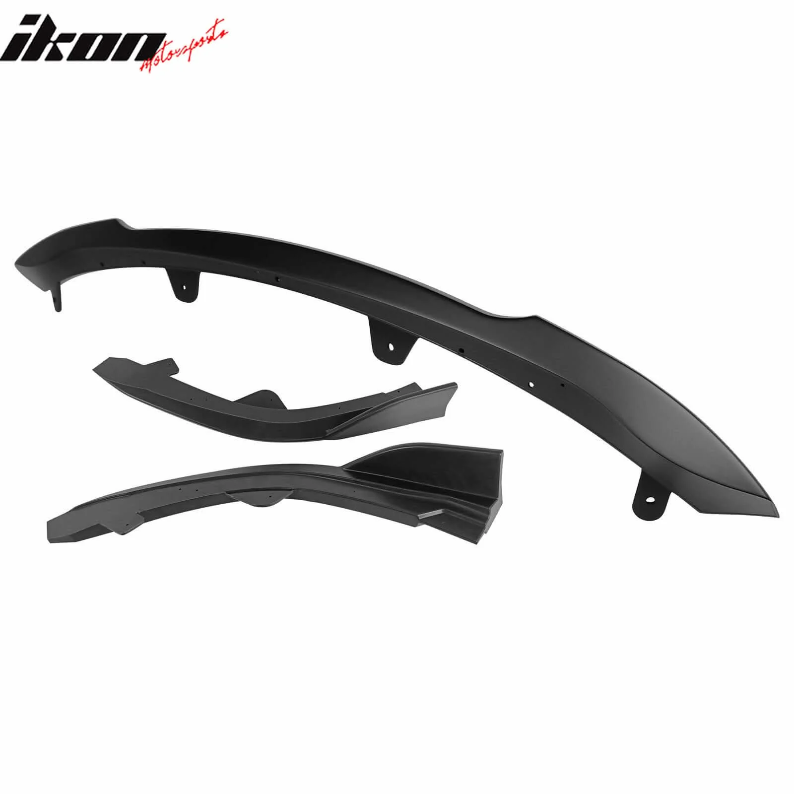 2019-2021 Toyota Corolla Auris 5-Door Matte Black 3PC Front Bumper Lip - Image 3