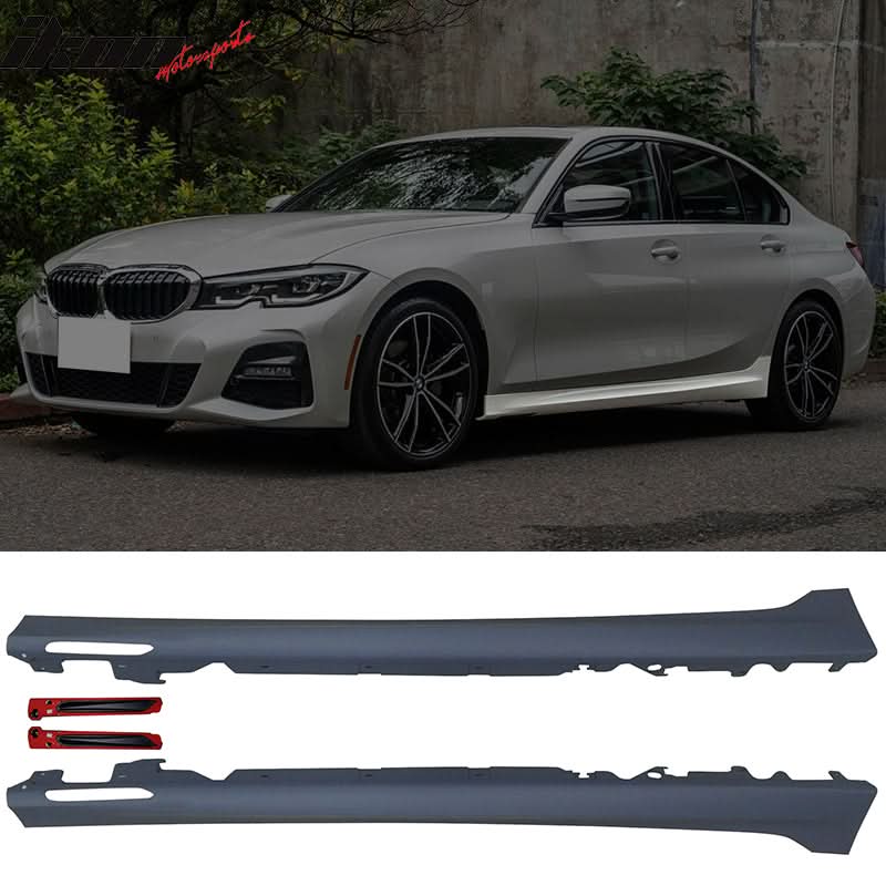 2019-2022 BMW G20 Unpainted M340 Front Rear Bumpers M-Tech Side Skirts - Image 4