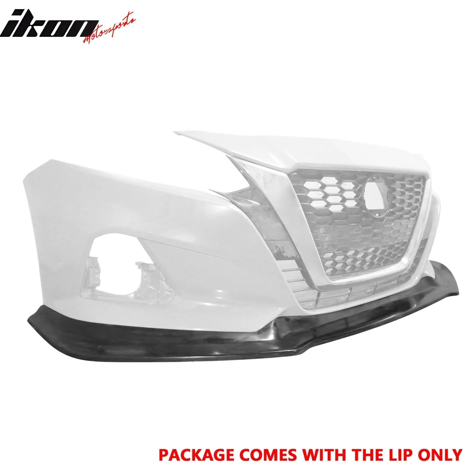 2019-2022 Nissan Altima IK V4 Style Front Bumper Lip Unpainted PU - Image 2