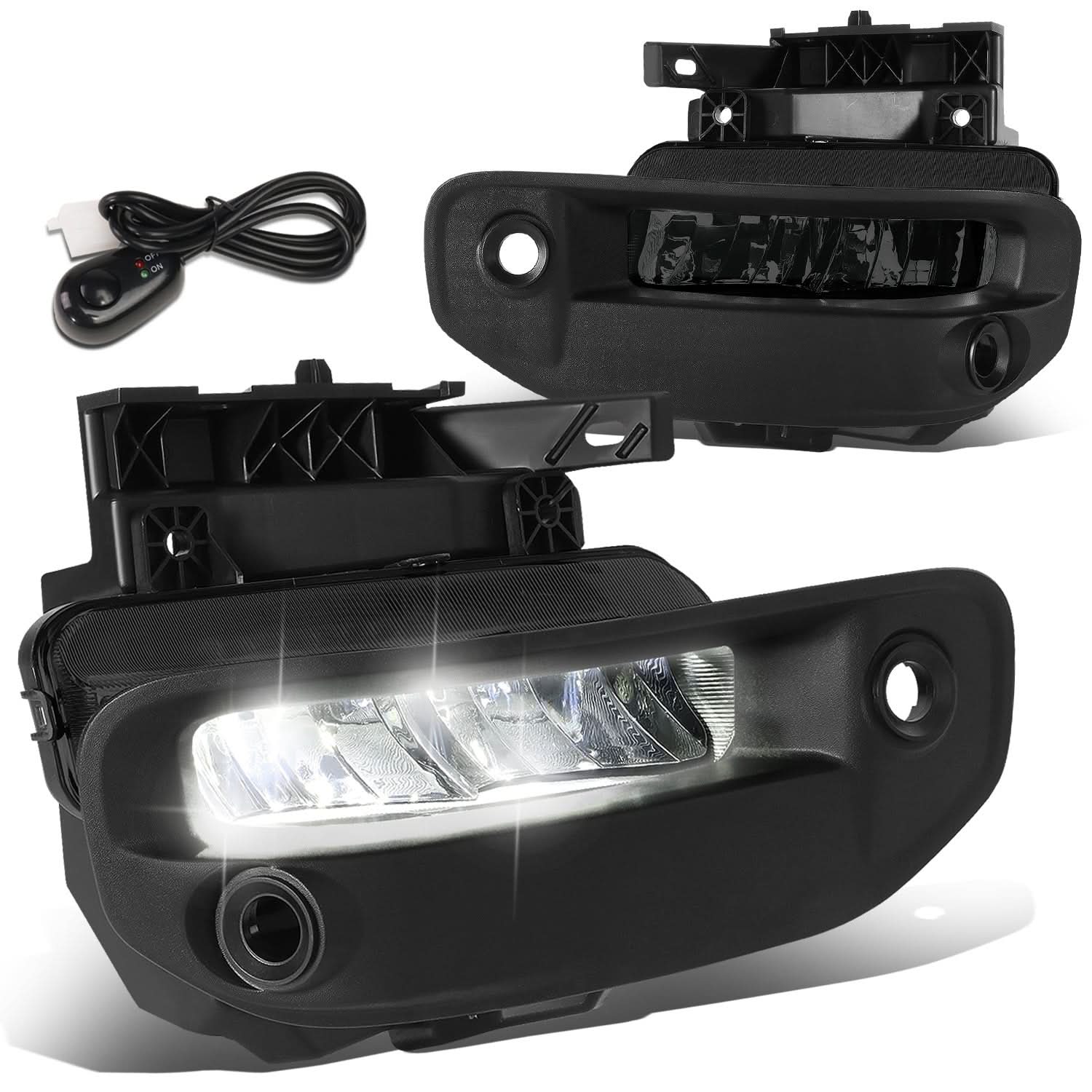 2019-2022 RAM 1500 LED Smoked Fog Lights w/ Parking Sensor Compatibility - Image 2