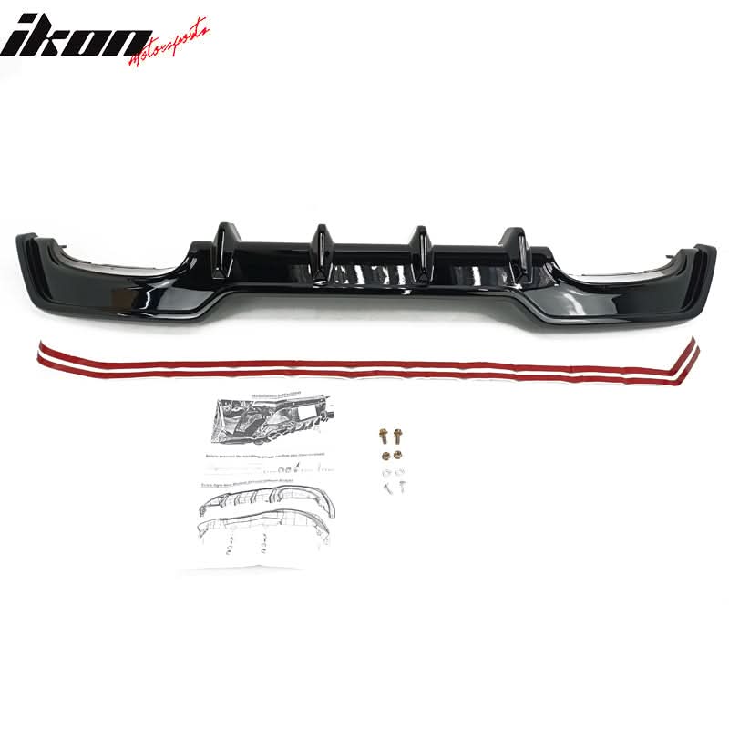 2019-2022 Toyota Corolla 5DR TS Style Rear Lip Diffuser Aprons ABS - Image 9