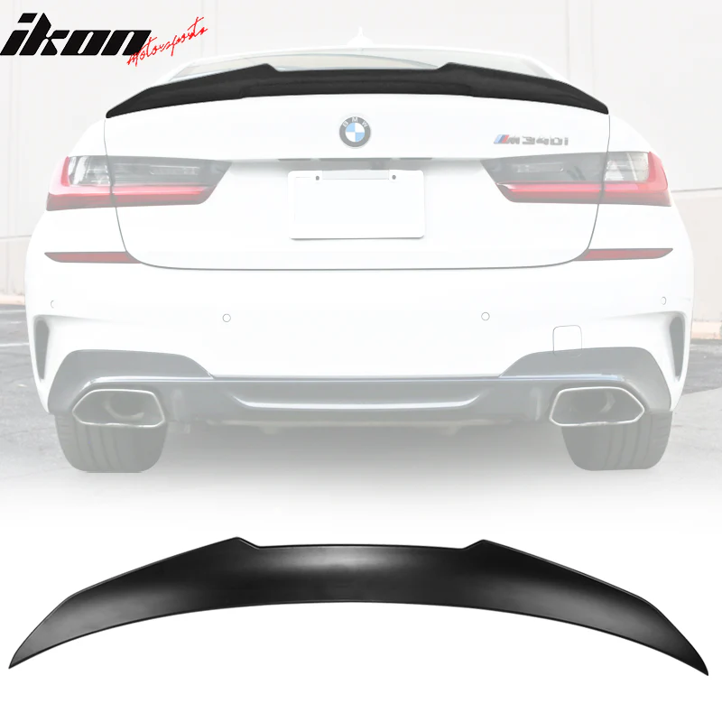 2019-2023 BMW G20 Sedan 4 Door V Style Rear Trunk Spoiler Wing ABS - Image 5