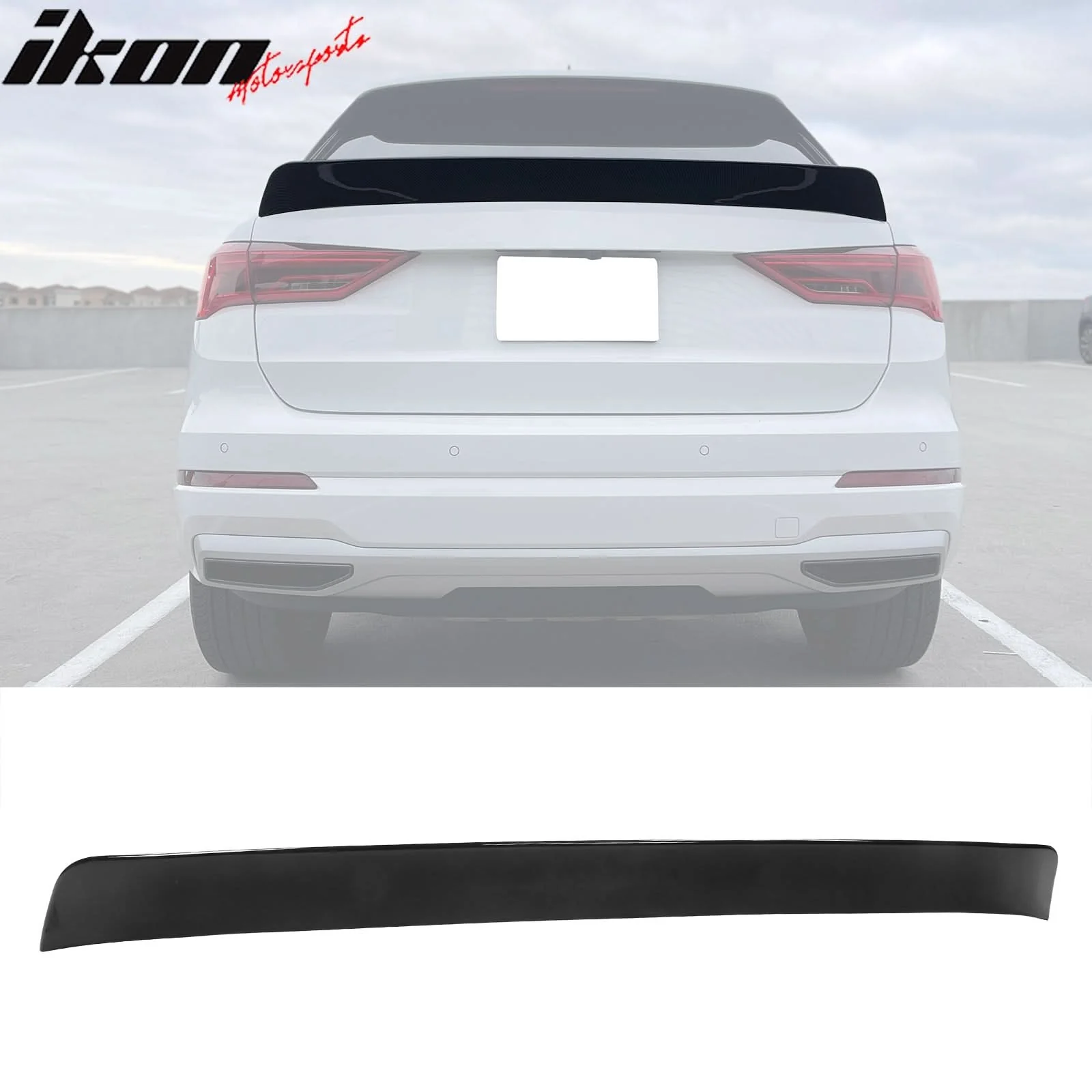 2019-2024 Audi Q3 IKON Style Car Rear Wing Spoiler ABS - Image 15