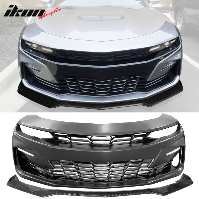 2019-2024 Chevrolet Camaro 19 SS Style Unpainted Front Bumper Cover - Image 13