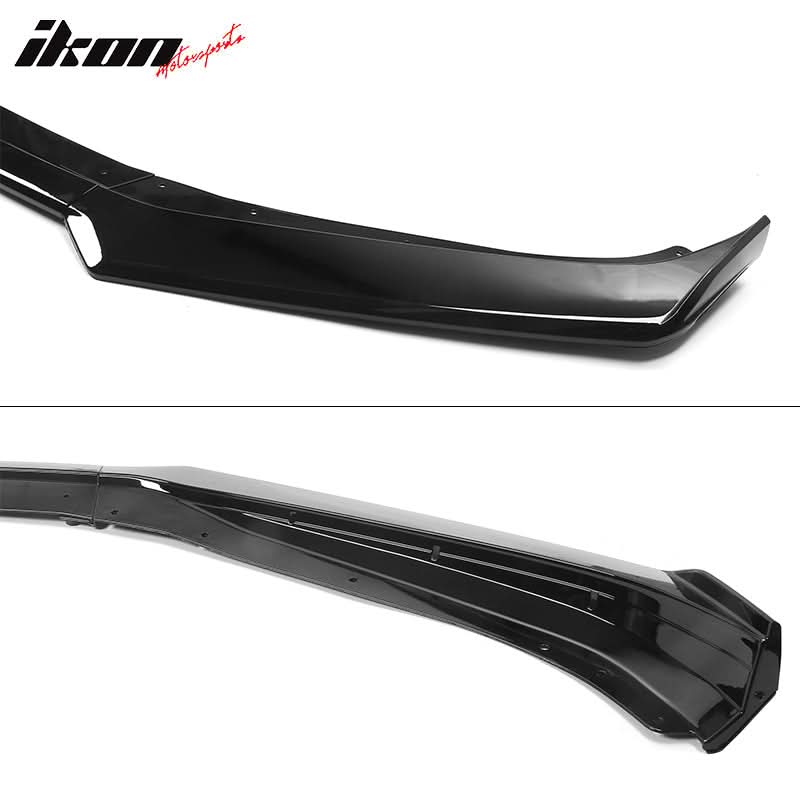 2019-2024 Chevy Camaro SS Style Black Front Bumper Guard Gloss Lip ABS - Image 11