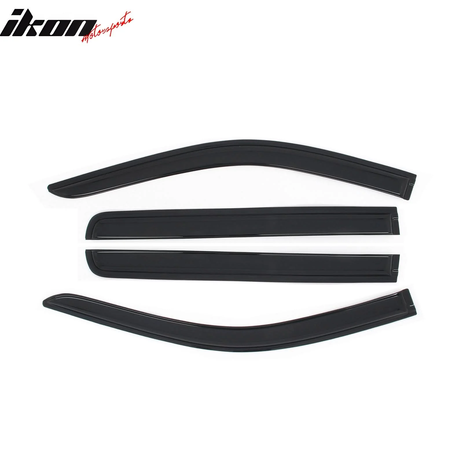 2019-2025 Chevy Silverado & GMC Sierra 1500 Crew Cab 4PC Window Visors - Image 2