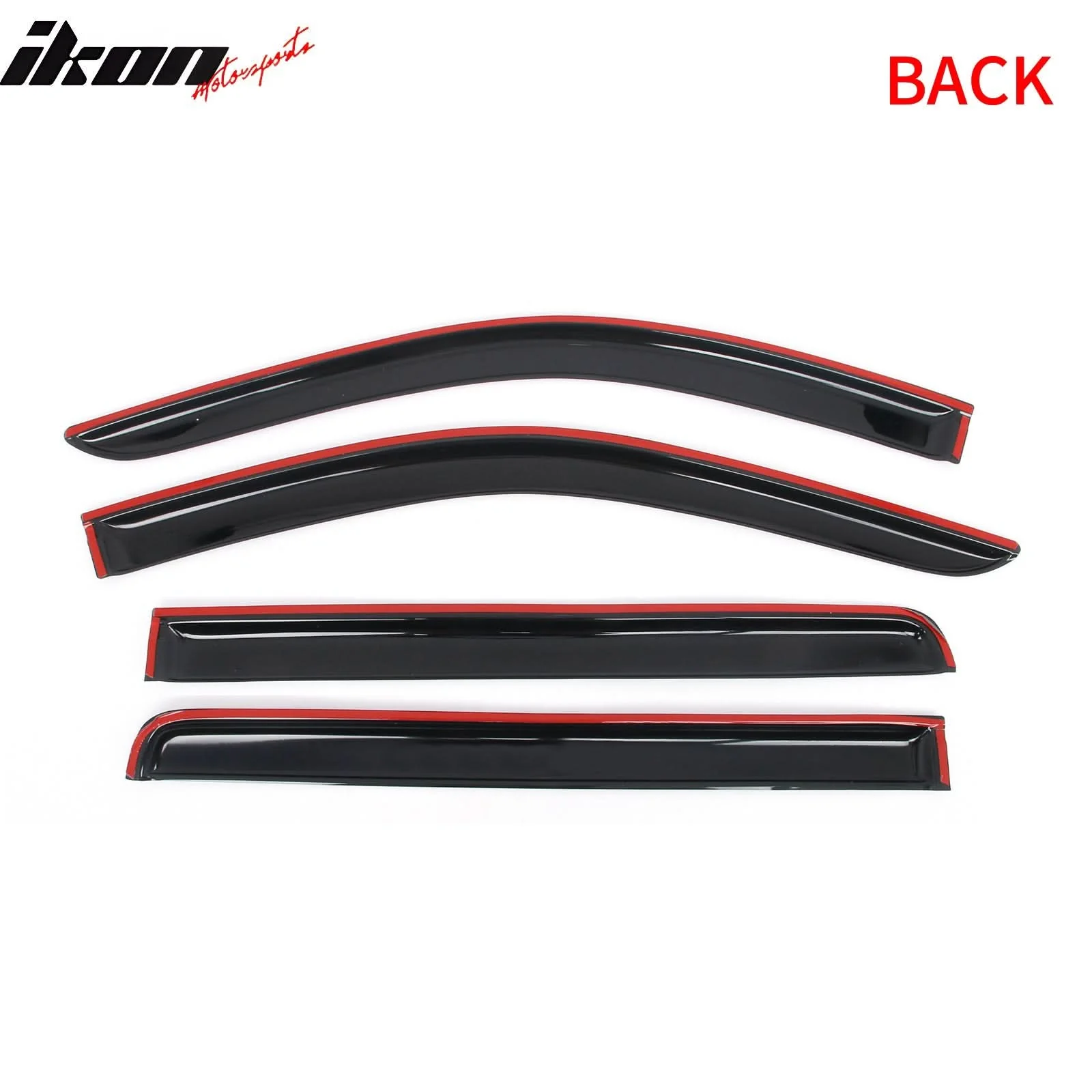 2019-2025 Chevy Silverado & GMC Sierra 1500 Crew Cab 4PC Window Visors - Image 4