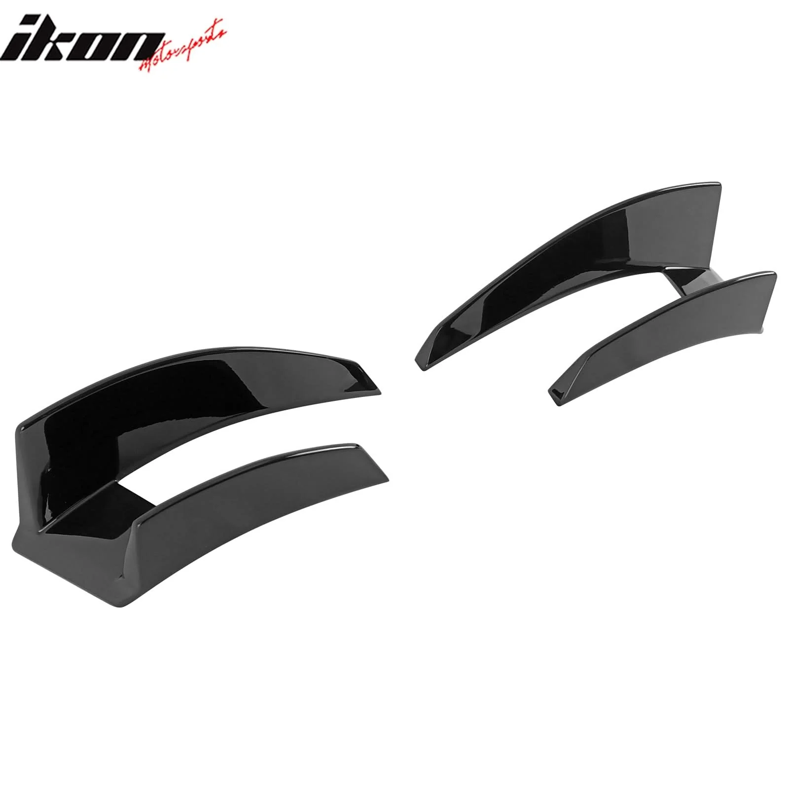 2019-2025 Toyota Corolla Hatchback D Style Painted #218 Front Canards - Image 5