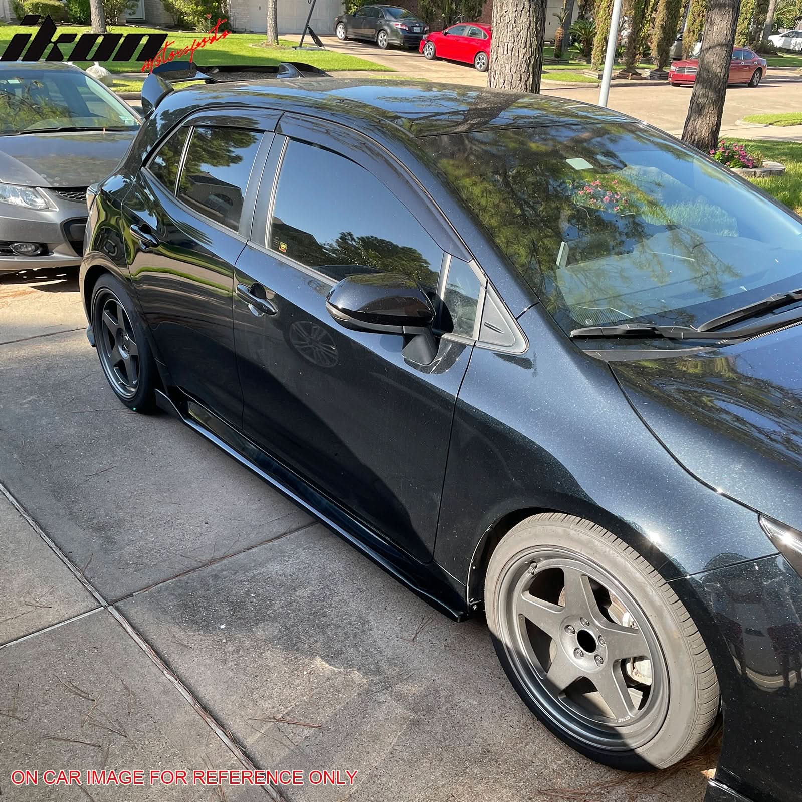 2019-2025 Toyota Corolla T Style Matte Black Side Skirts Rocker Pannel - Image 9