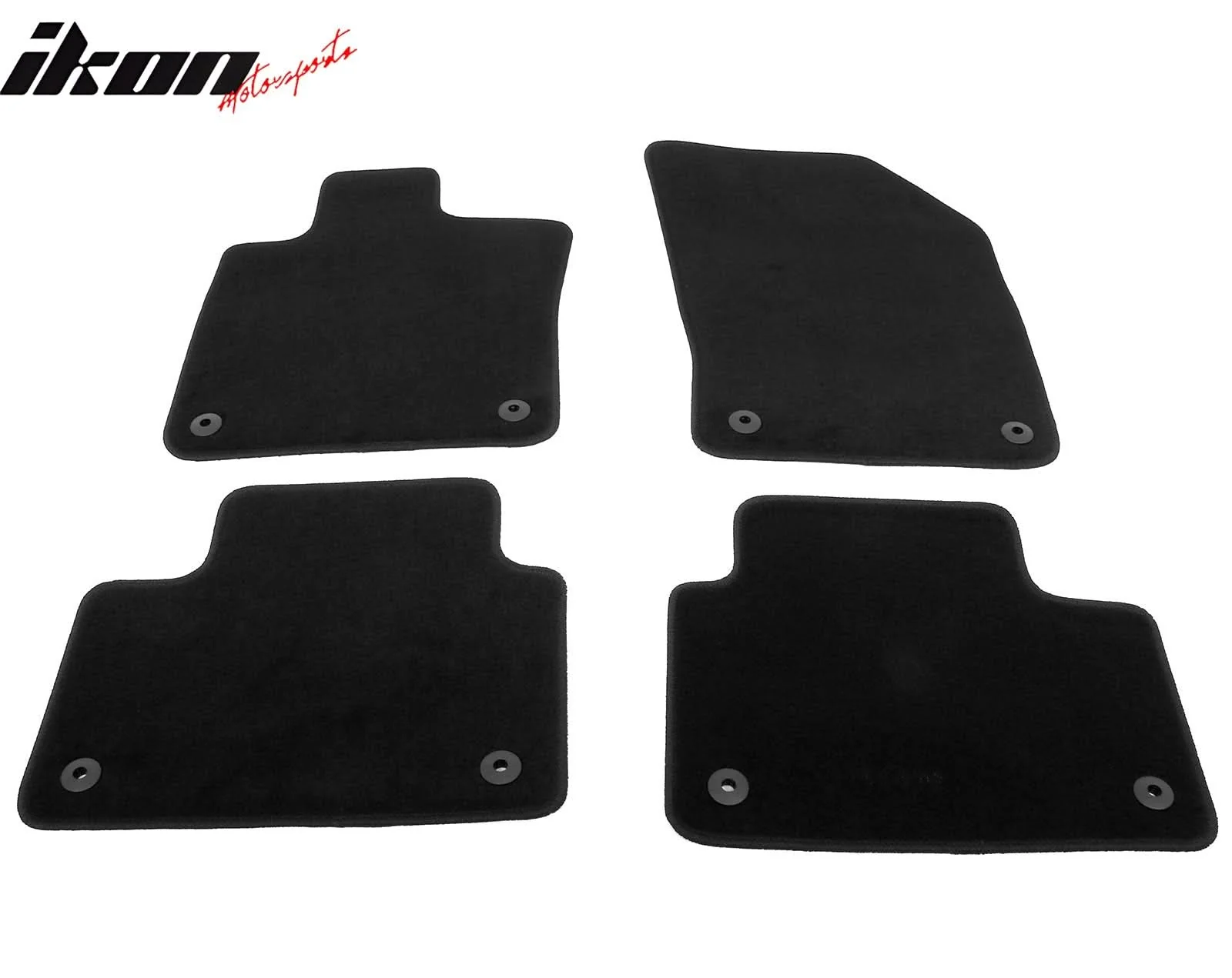 2019-2025 Volvo S60 / V60 / V60 Cross Country Black Floor Mats Nylon - Image 2